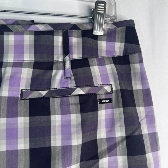 Annika Cutter & Buck Purple Plaid Golf Skort Size 8/MD - Picture 6 of 12